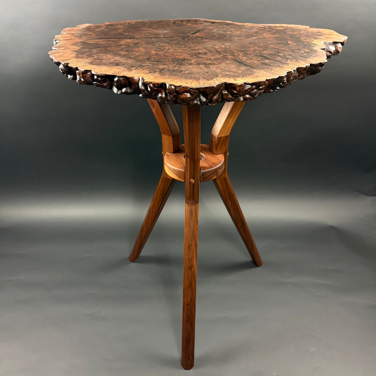 Claro Walnut Pub Table/ Dram Table
